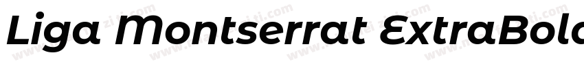 Liga Montserrat ExtraBold ExtraBold字体转换